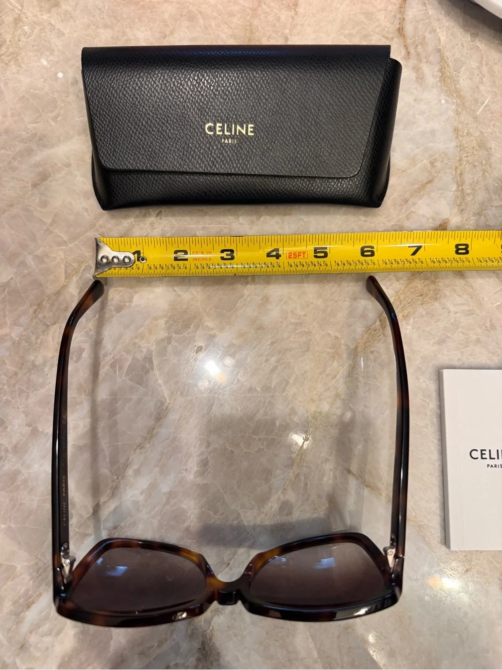 Celine oversized blonde Havana sunglasses
